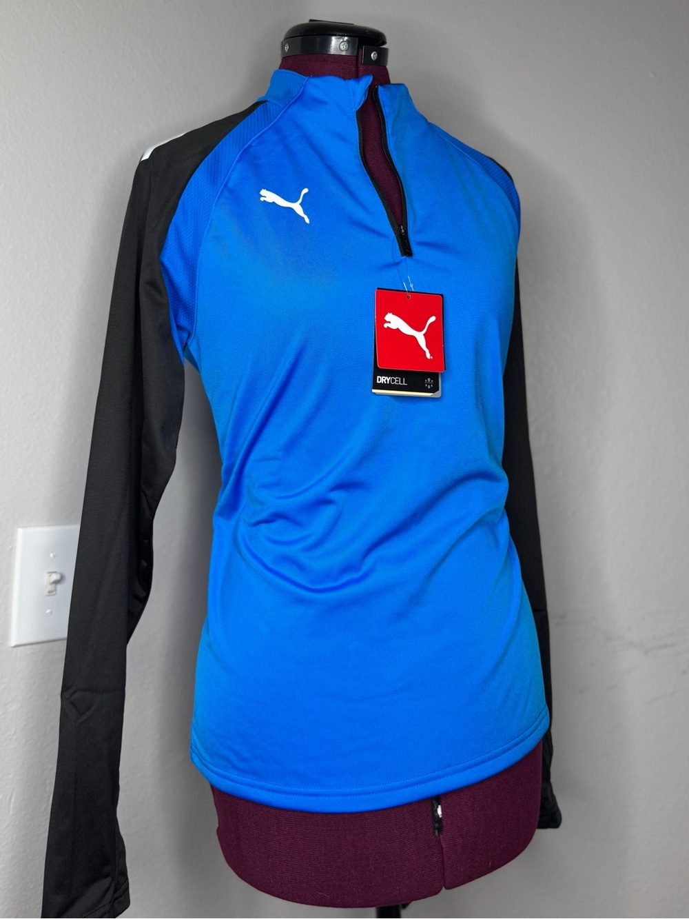 PUMA dryCELL Women’s Athletic Pullover Sweatshirt – Blue – NEW